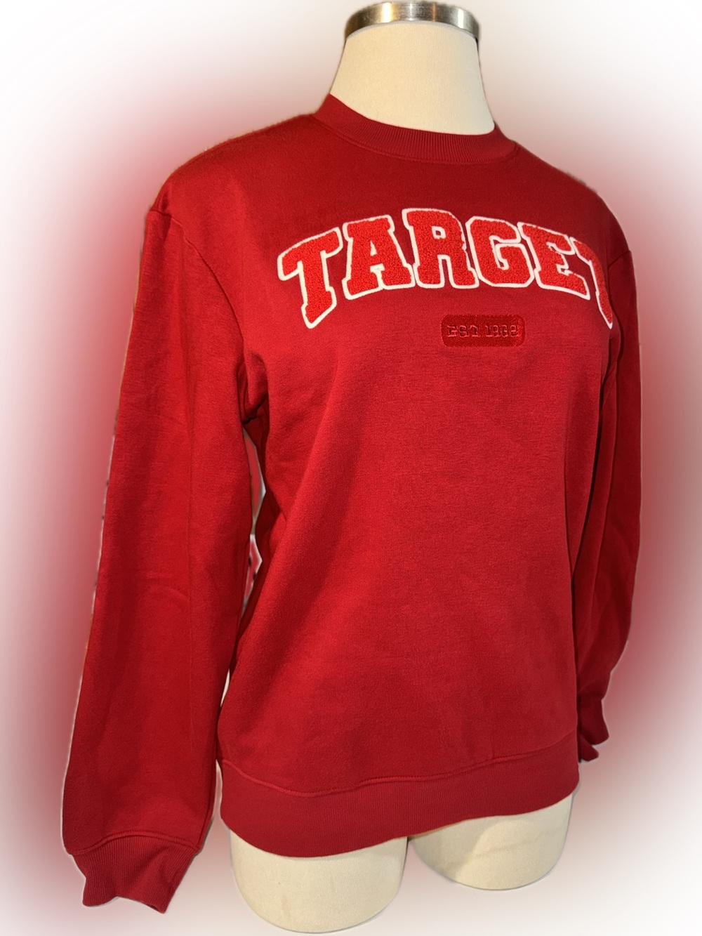 Women’s Target Red Crew & Scoop Neck Logo Sweatshirt size Medium